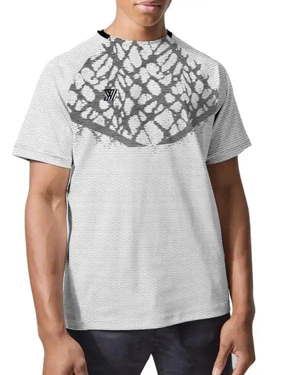 تی شرت ورزشی مردانه سفید نوزده نود و یک 1991 مدل TS1980 W