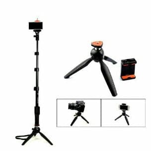 سهپایهی نگهدارندهی دوربین و موبایل «یونیمات» مدل «D-808»(فقط سه پایه)