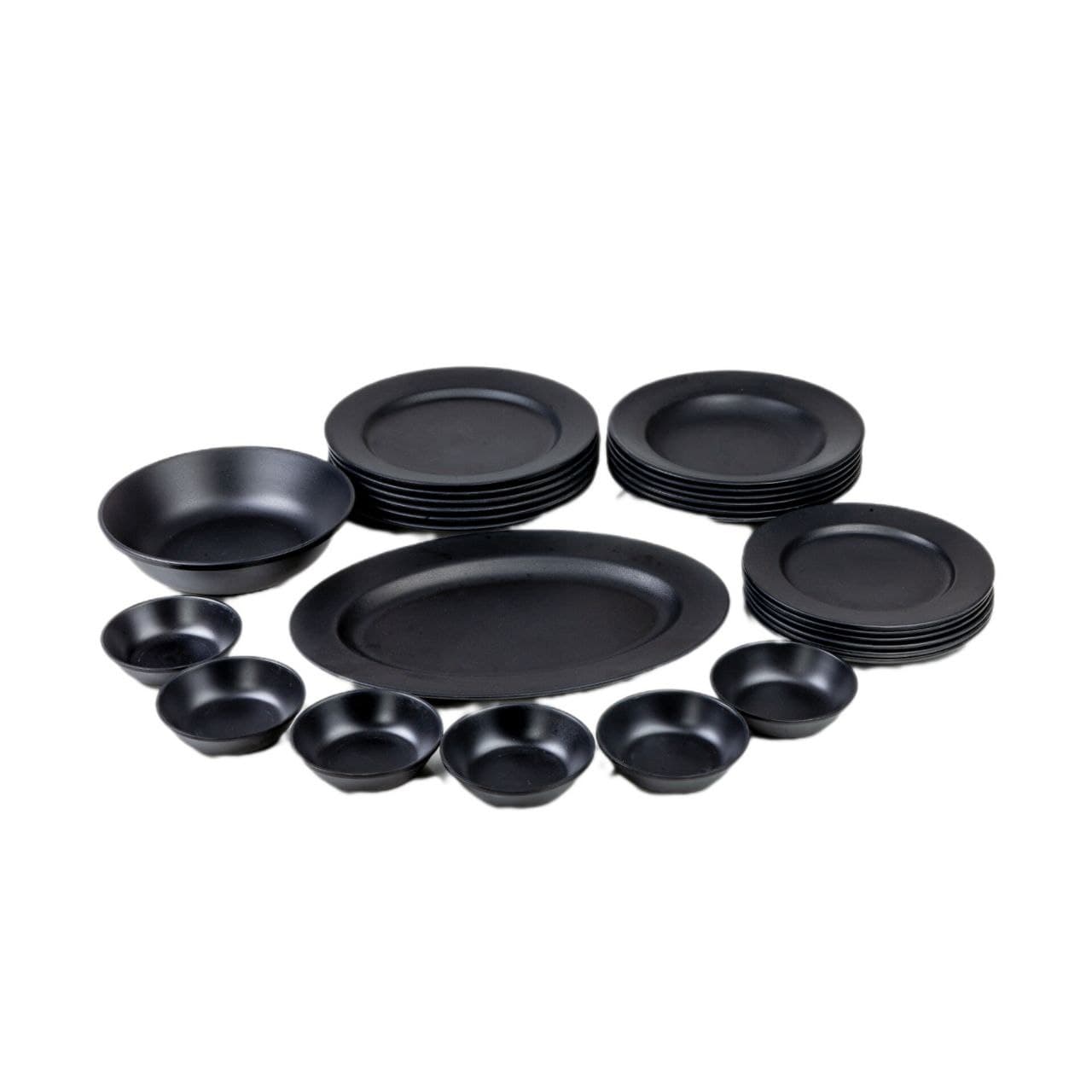 سرویس ملامین 26 پارچه رنک مشکی