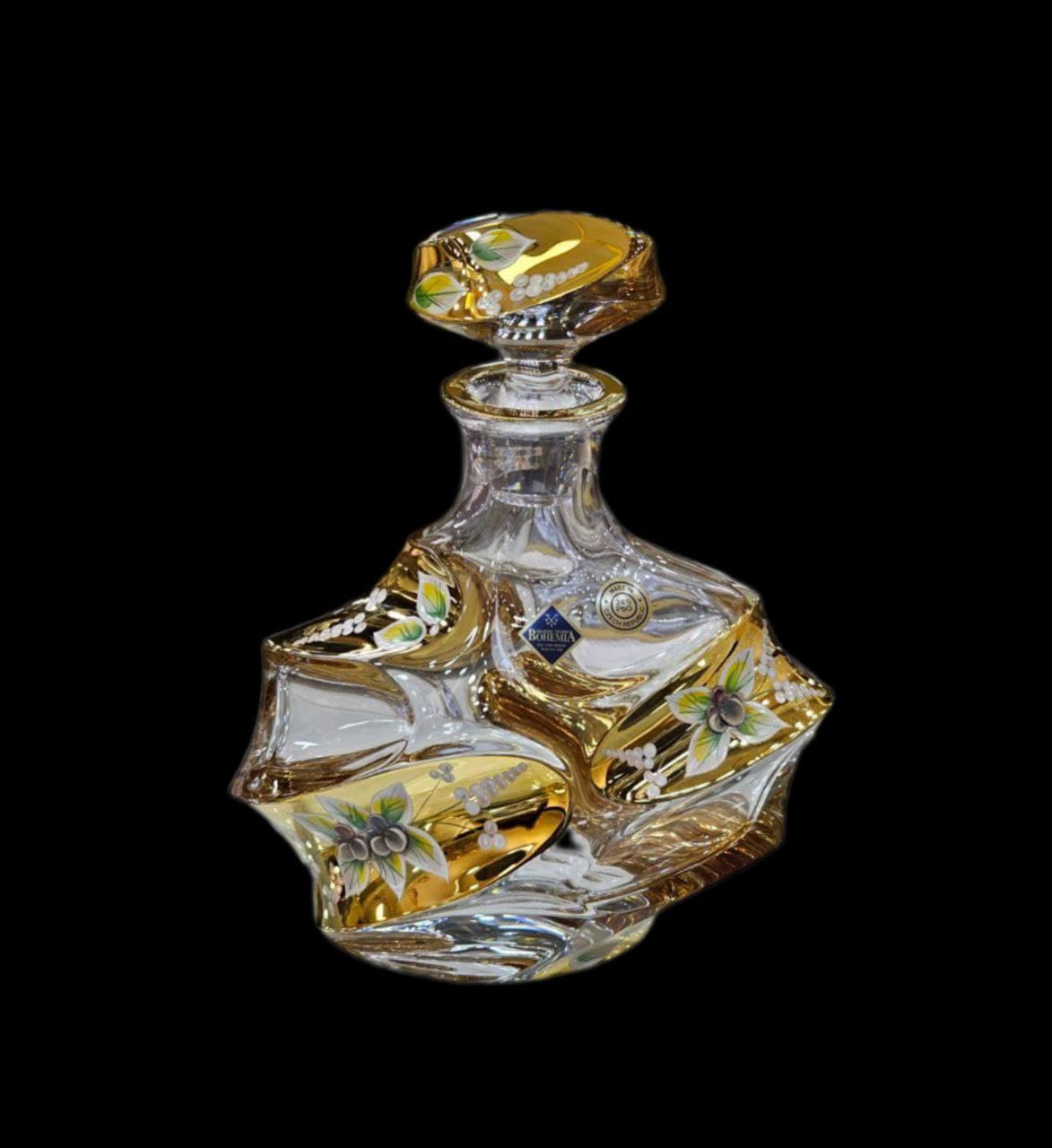 تنگ کریستال بوهمیا چک طلایی طرح کالپسو