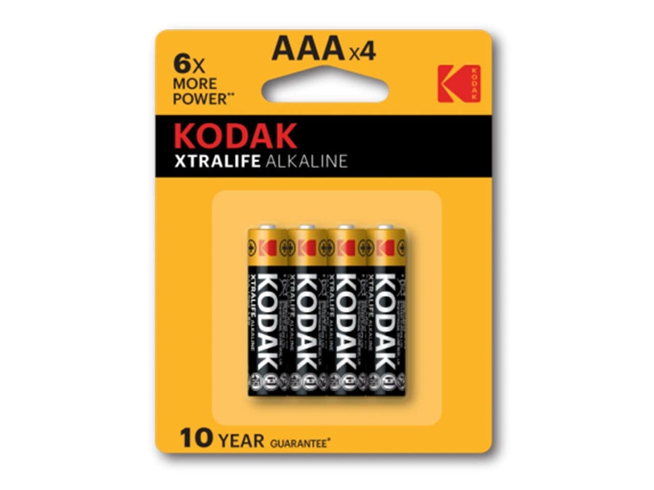 باتری نیم قلمی آلکالاین کداک مدل Kodak Xtralife Alkaline پک 4 عددی