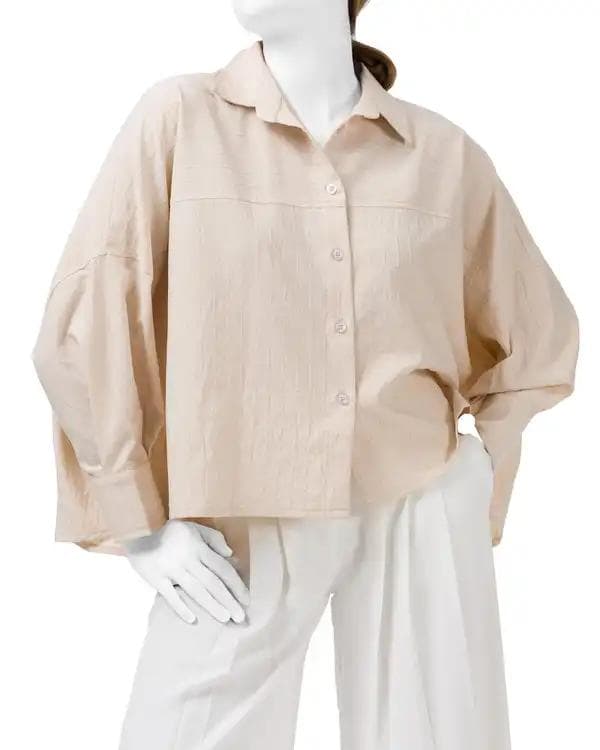 شومیز زنانه کرم نیواریا Nivarya کد 0949