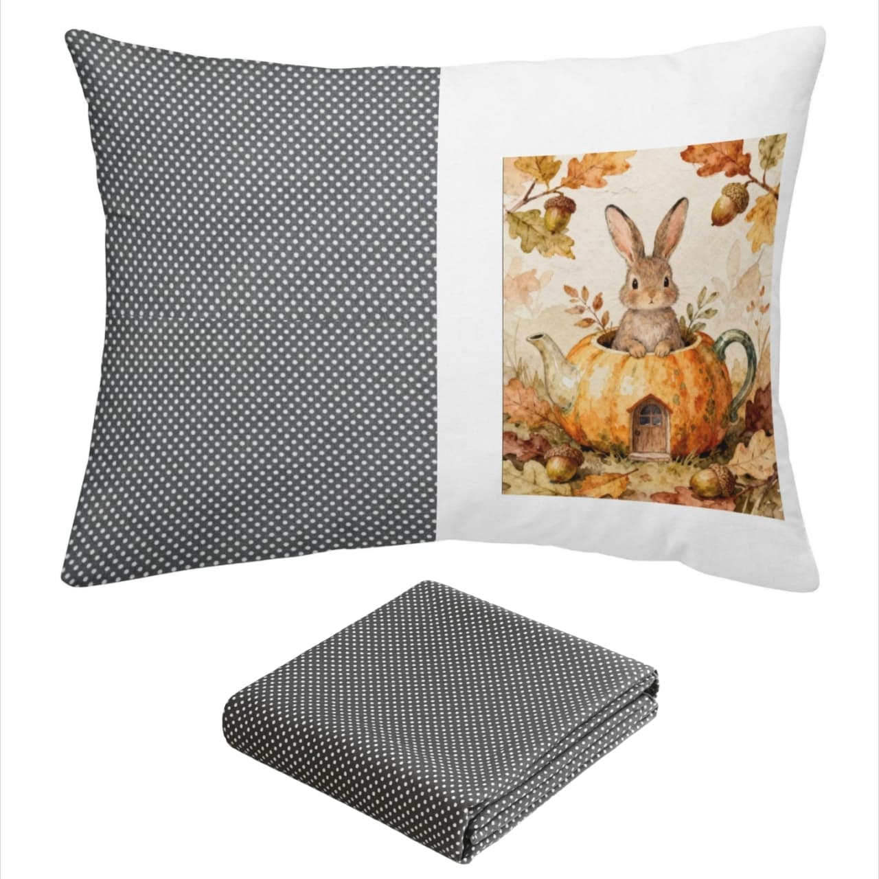 ملحفه تشک مدل کشدار طرح کدو یک نفره ۲ تکه