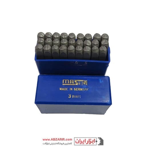 مجموعه 27 عددی سنبه حروف 3 میلیمتر ماسوس