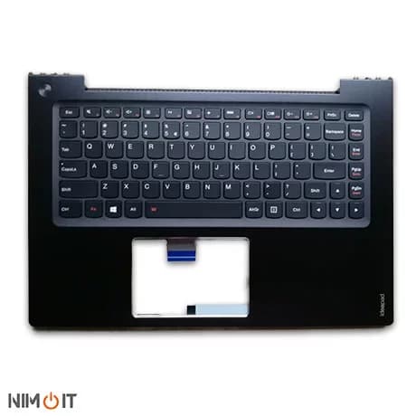 قاب دور کیبورد همراه با کیبورد لپ تاپ Lenovo IdeaPad U430P U430