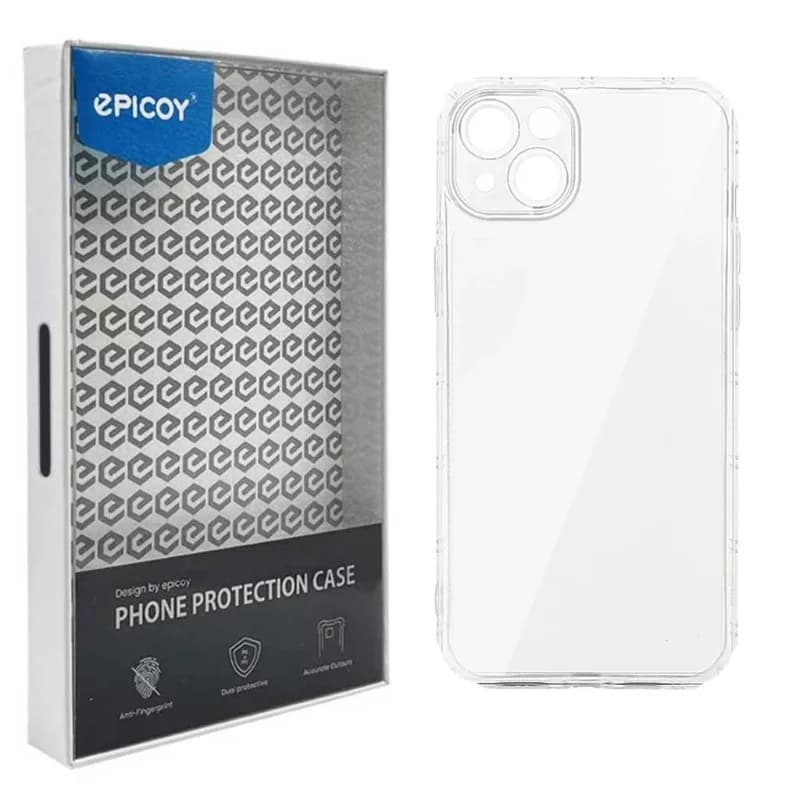 کاور گوشی اپل iPhone 15 اپیکوی مدل Transparent Clear