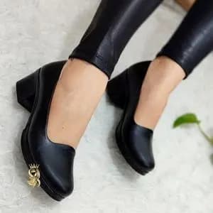 کفش زنانه دخترانه اداری دانشجویی سایز 36 تا 41 پاشنه 5 سانت پیو نرم سبک