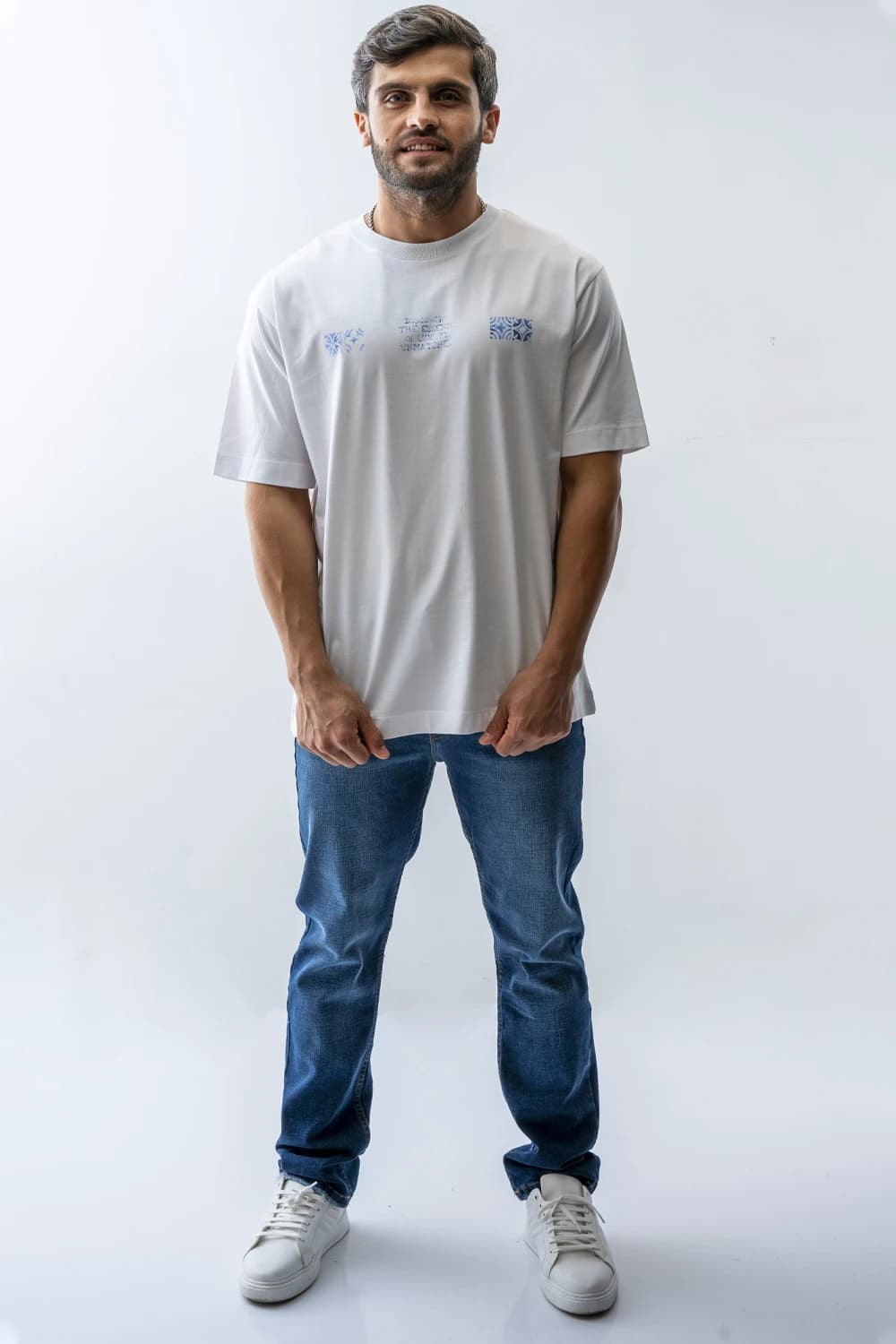 تیشرت آستین کوتاه چاپی مردانه