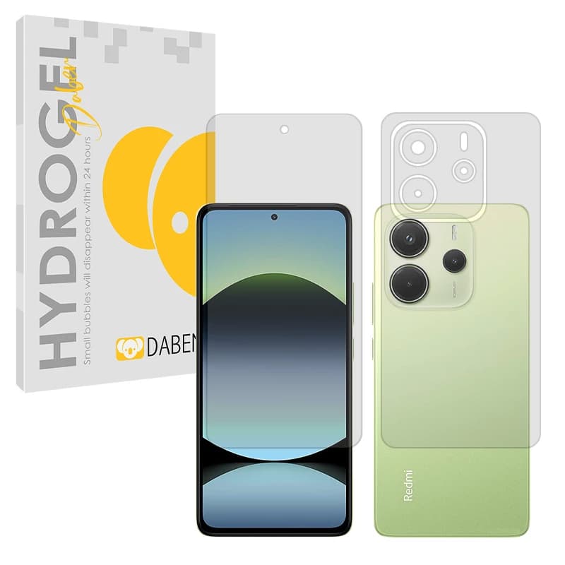 محافظ صفحه نمایش مات شیائومی Redmi Note 14 4G دبن مدل Tough به همراه محافظ پشت گوشی