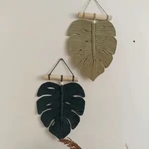 ست دو عددی برگ انجیری مکرومه بافی