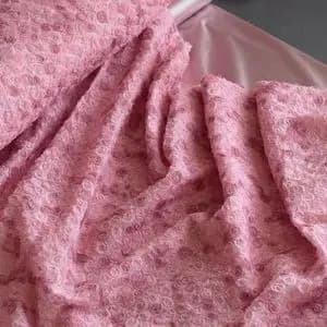 پارچه تور گل برجسته