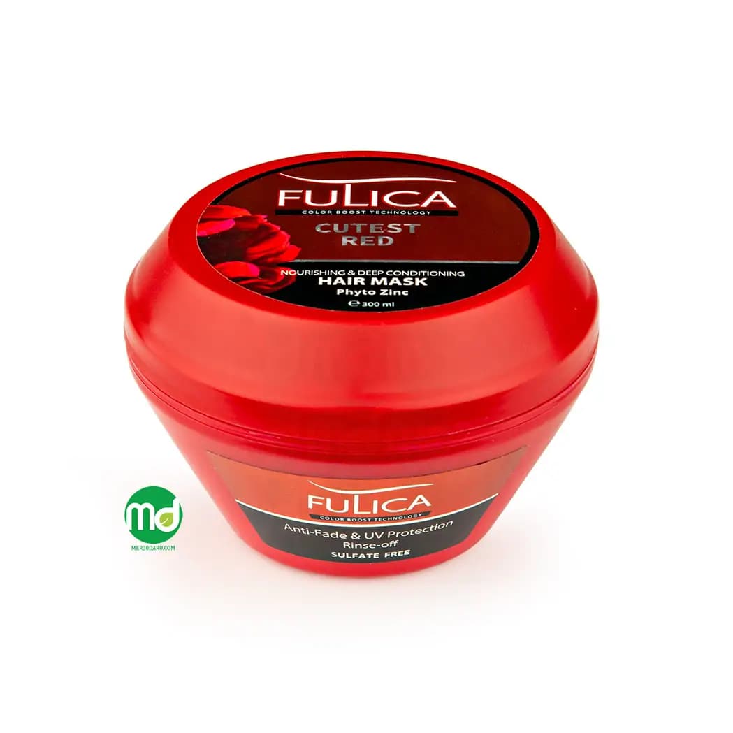 ماسک مو نرم کننده عمیق فولیکا برای موهای قرمز و نیاز به آبکشی 300ml
