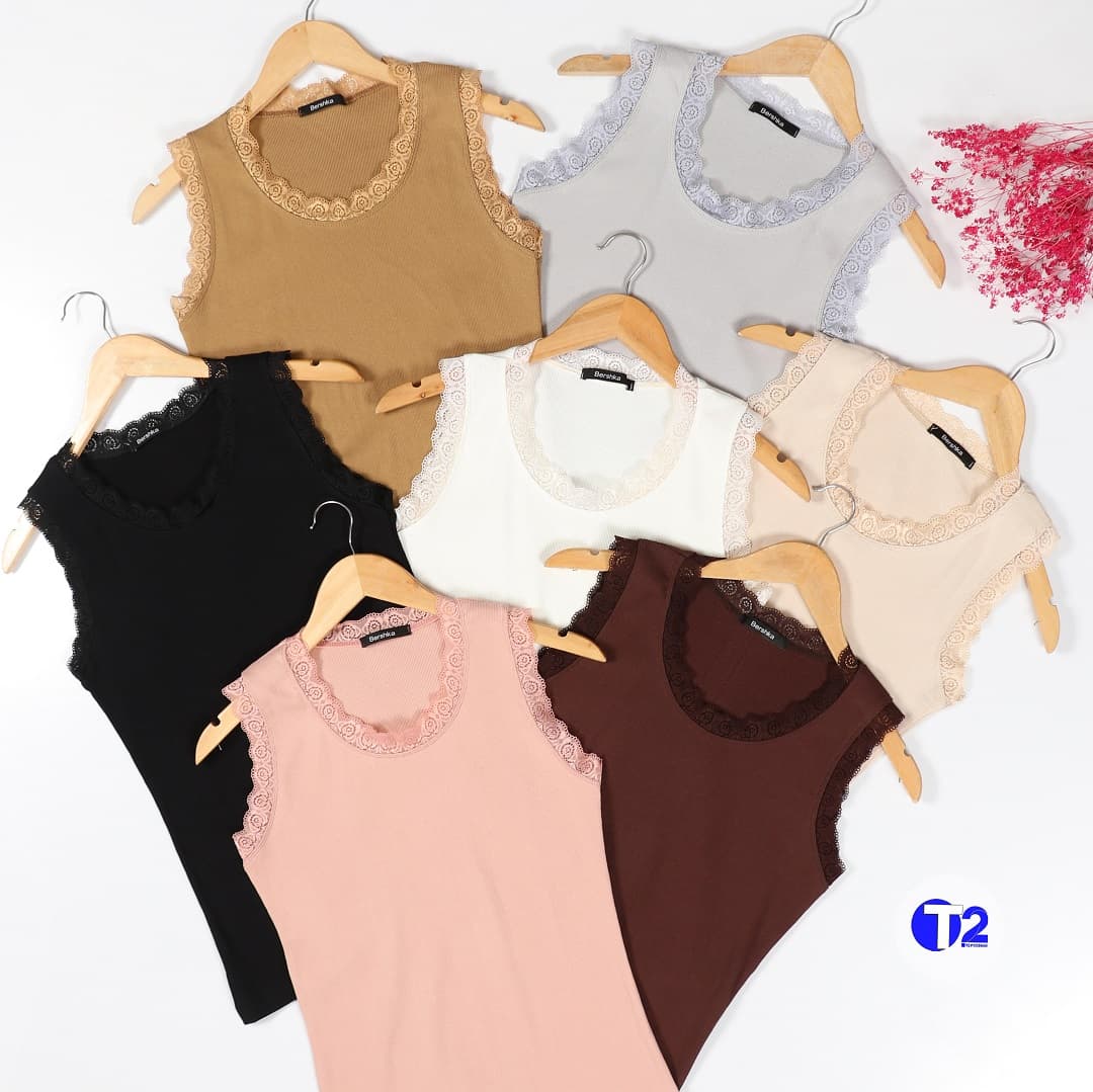 تاپ یقه گرد گیپوری فانریپ پنبه خالص(3095)