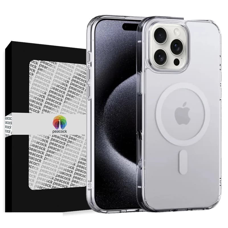 کاور گوشی موبایل اپل iPhone 16 Pro پیکوک مدل Clear Magsafe