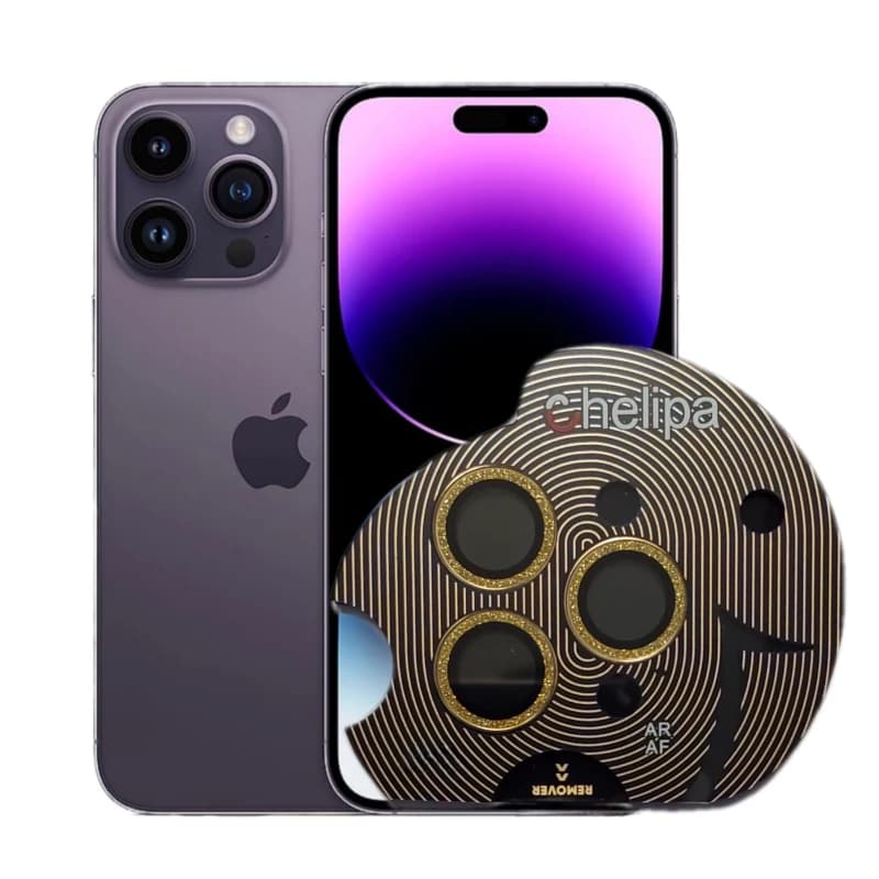 محافظ لنز دوربین گوشی اپل iPhone 14 Pro چلیپا مدل shine