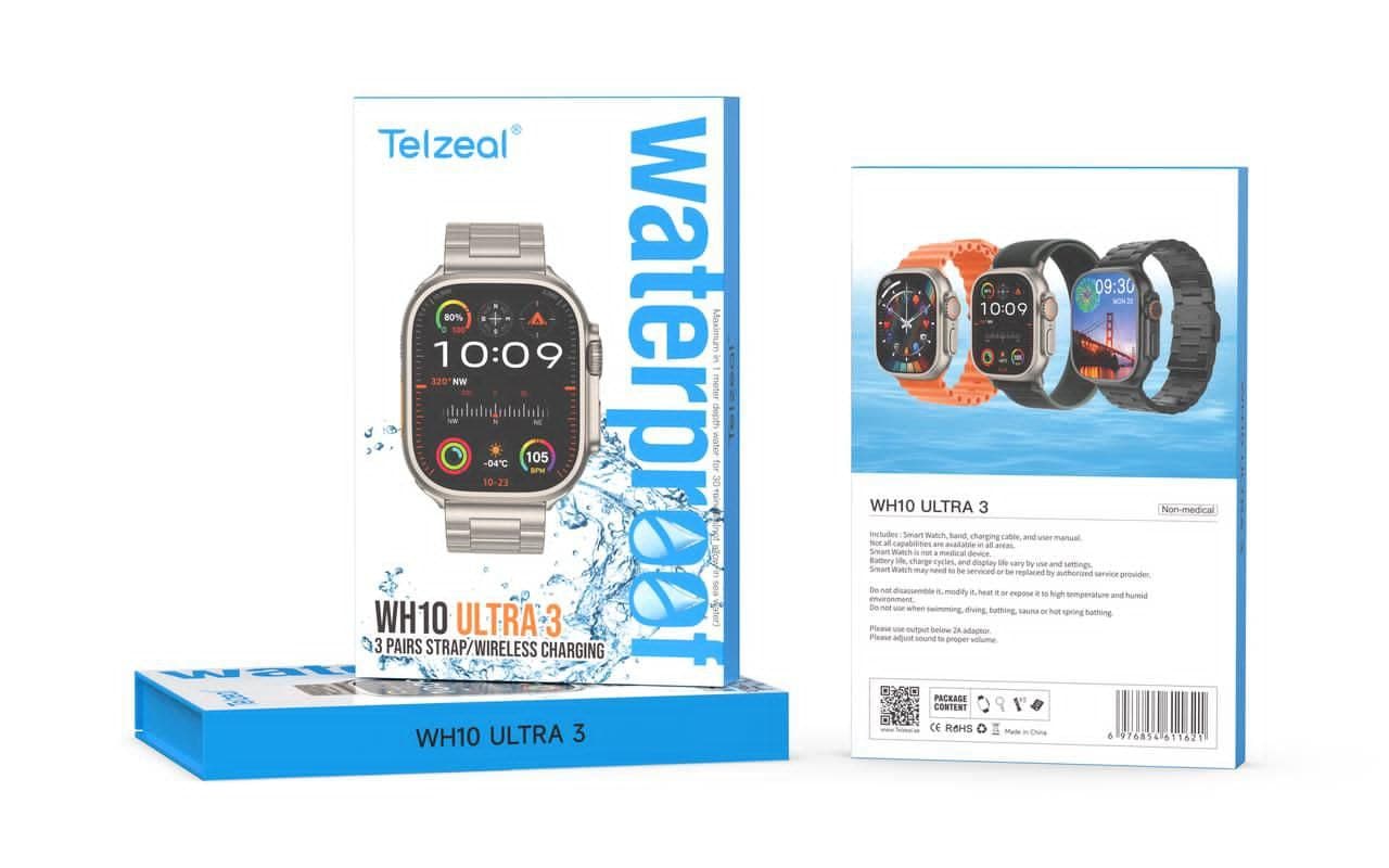 ساعت هوشمند تلزیل مدل WH10 ULTRA 3 ضدآب