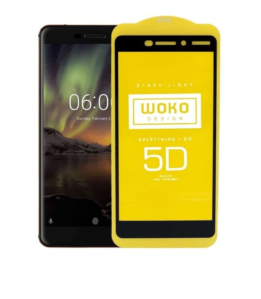 گلس شیشه ای گوشی Nokia 6.1 نوکیا مدل فول کاور