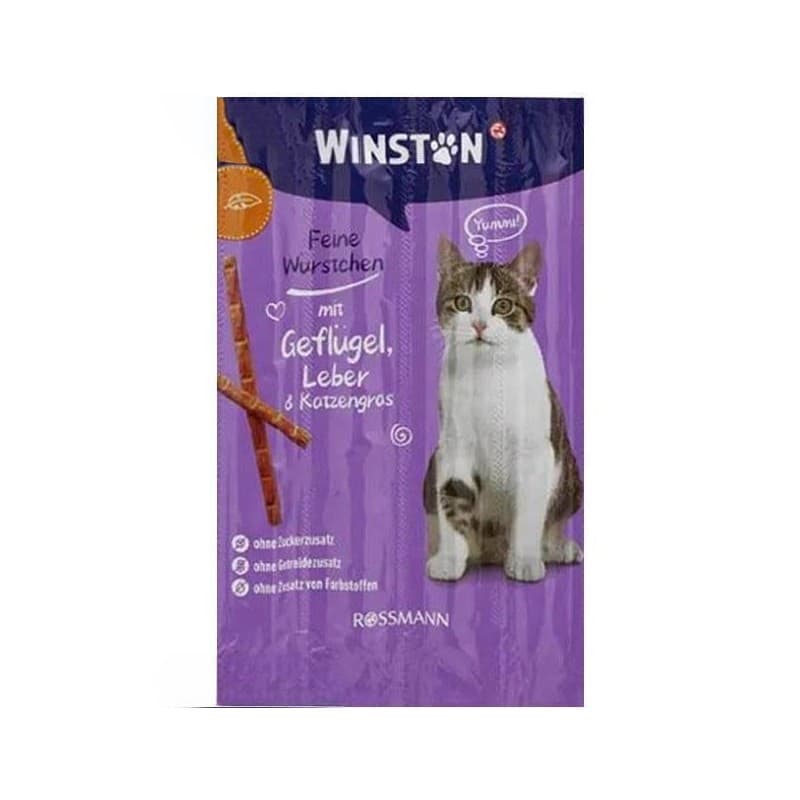اسنک تشویقی گربه وینستون با طعم مرغ و جگر Winston Chicken & Liver بسته 5 عددی