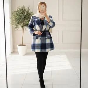 کت پشمی زنانه طرح ساغر