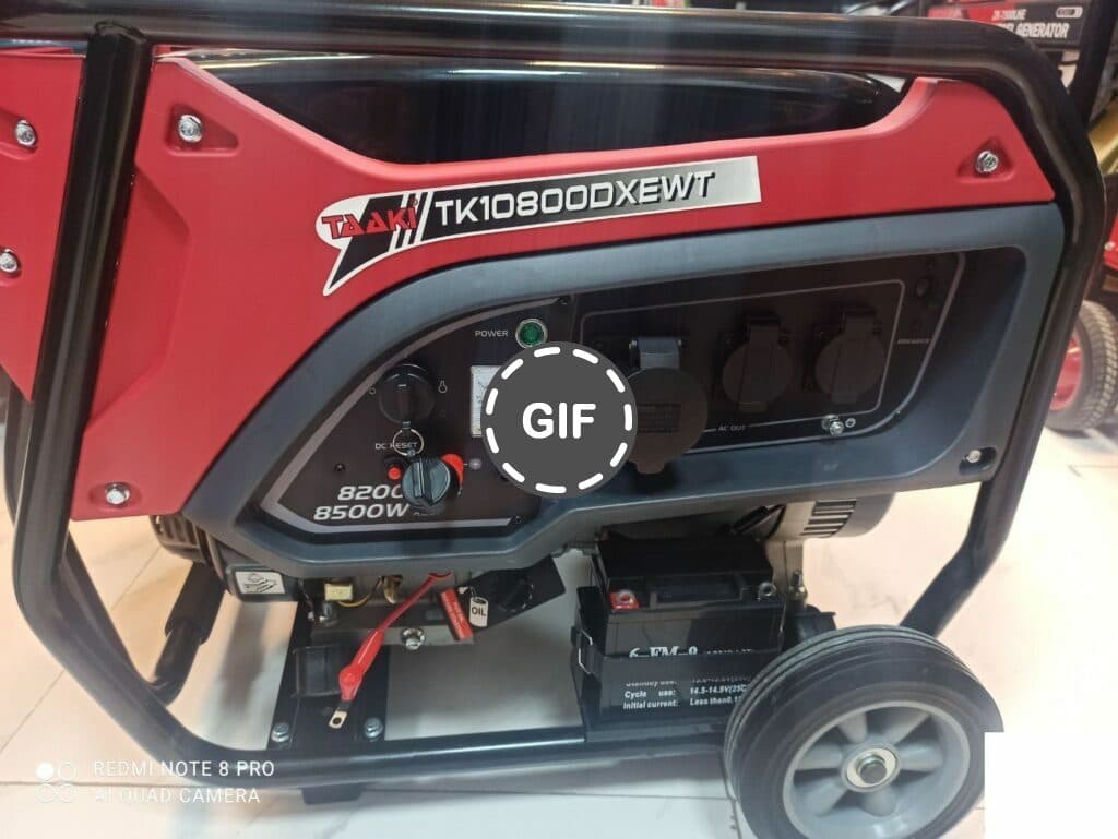 موتور برق 8.5 کیلووات بنزینی تاکی Taaki مدل TK108000XEWT