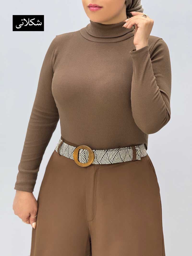 بلوز یقه اسکی کبریتی تبسم کد1046142