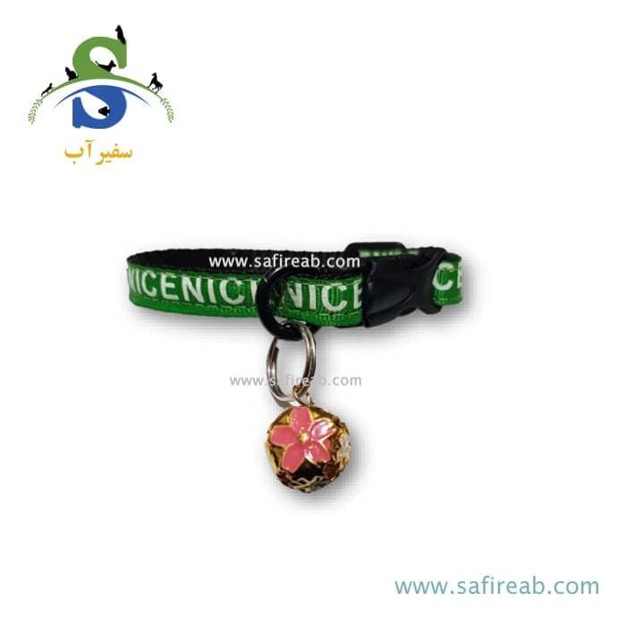 قلاده گردنی ۱ سانتی طرح دار زنگوله دار مدل نانسی