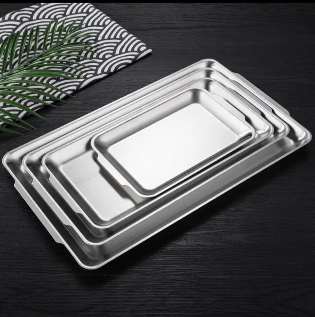 سینی استیل سیلور ورق ضخیم وارداتی 4 سایز