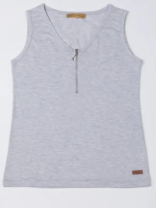 تاپ آستین حلقه ای زنانه مدل تیسا برنس Bornos