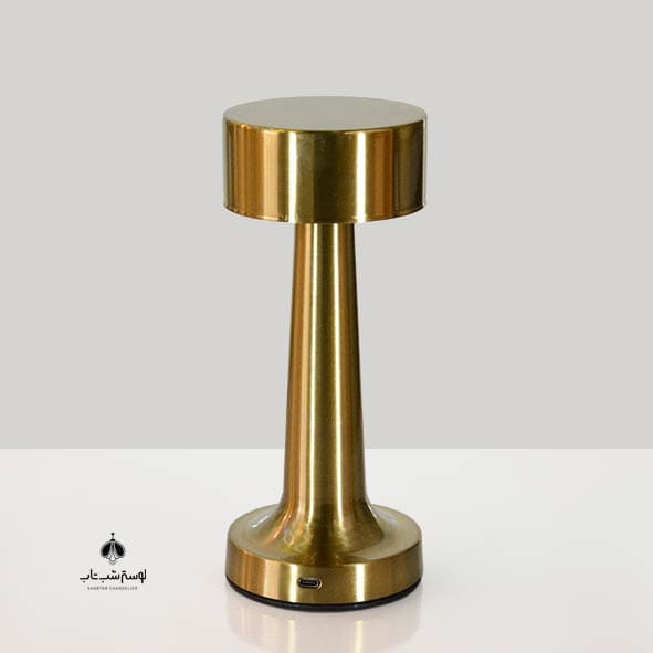 آباژور رومیزی لمسی شارژی کد 428 طلایی