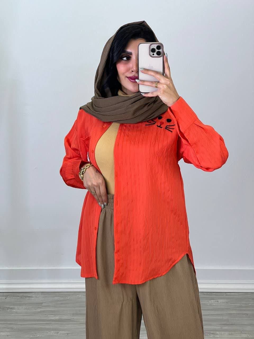 شومیزمانتویی مدل گربه 4526