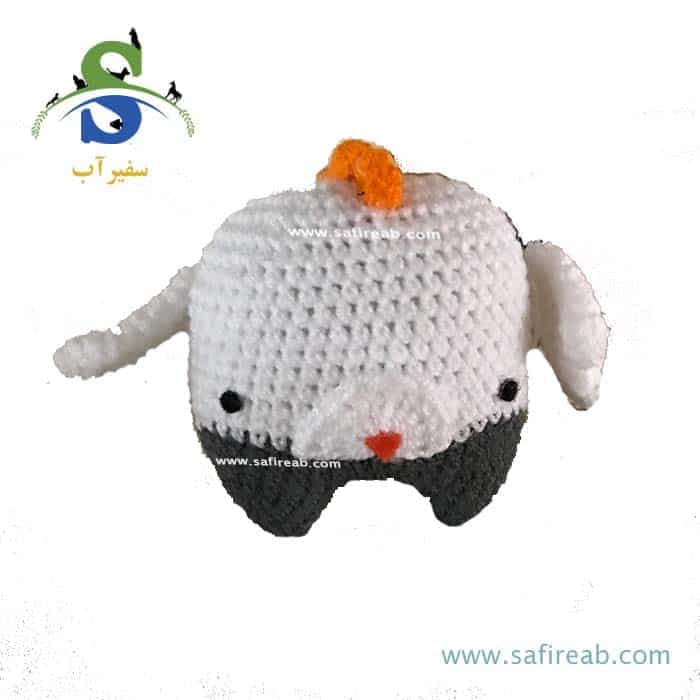 عروسک بافتنی سگ و گربه مدل خروس کپل چانگ لیر