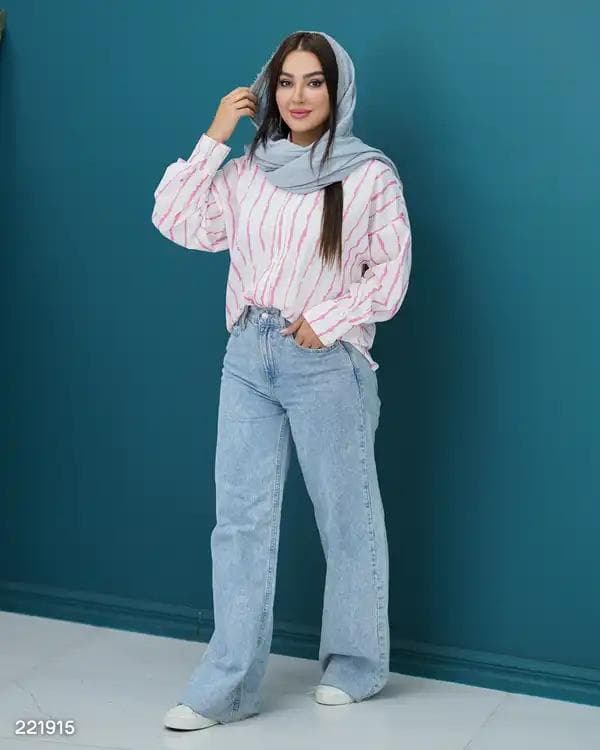 شومیز زنانه مدل بریتان السانا Elsana کد 2219