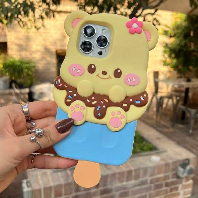 قاب آیفون خرس بستنی