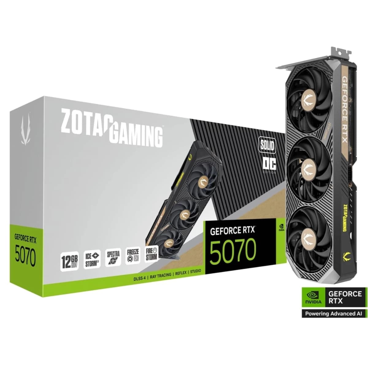 کارت گرافیک زوتک مدل GAMING GeForce RTX 5070 SOLID OC 12GB