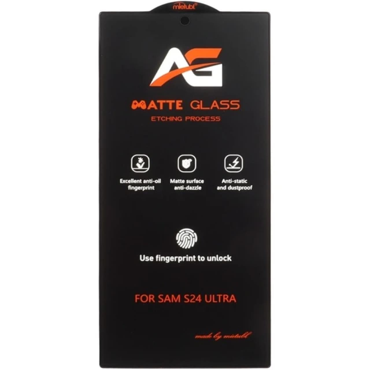محافظ صفحه نمایش آنتی استاتیک مات AG Etching مناسب برای گوشی سامسونگ Samsung Galaxy S24 Ultra