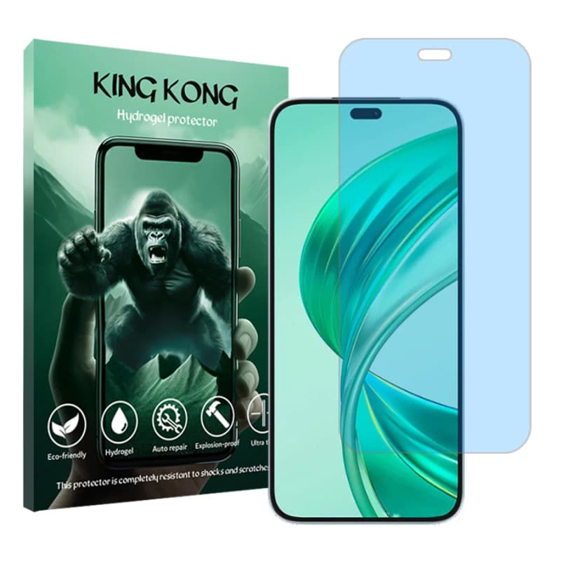 محافظ صفحه نمایش ضداشعه آبی گوشی آنر X8b کینگ کونگ مدل Tough