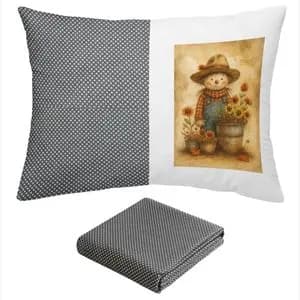 ملحفه تشک مدل کشدار طرح مترسک یک نفره 2تکه