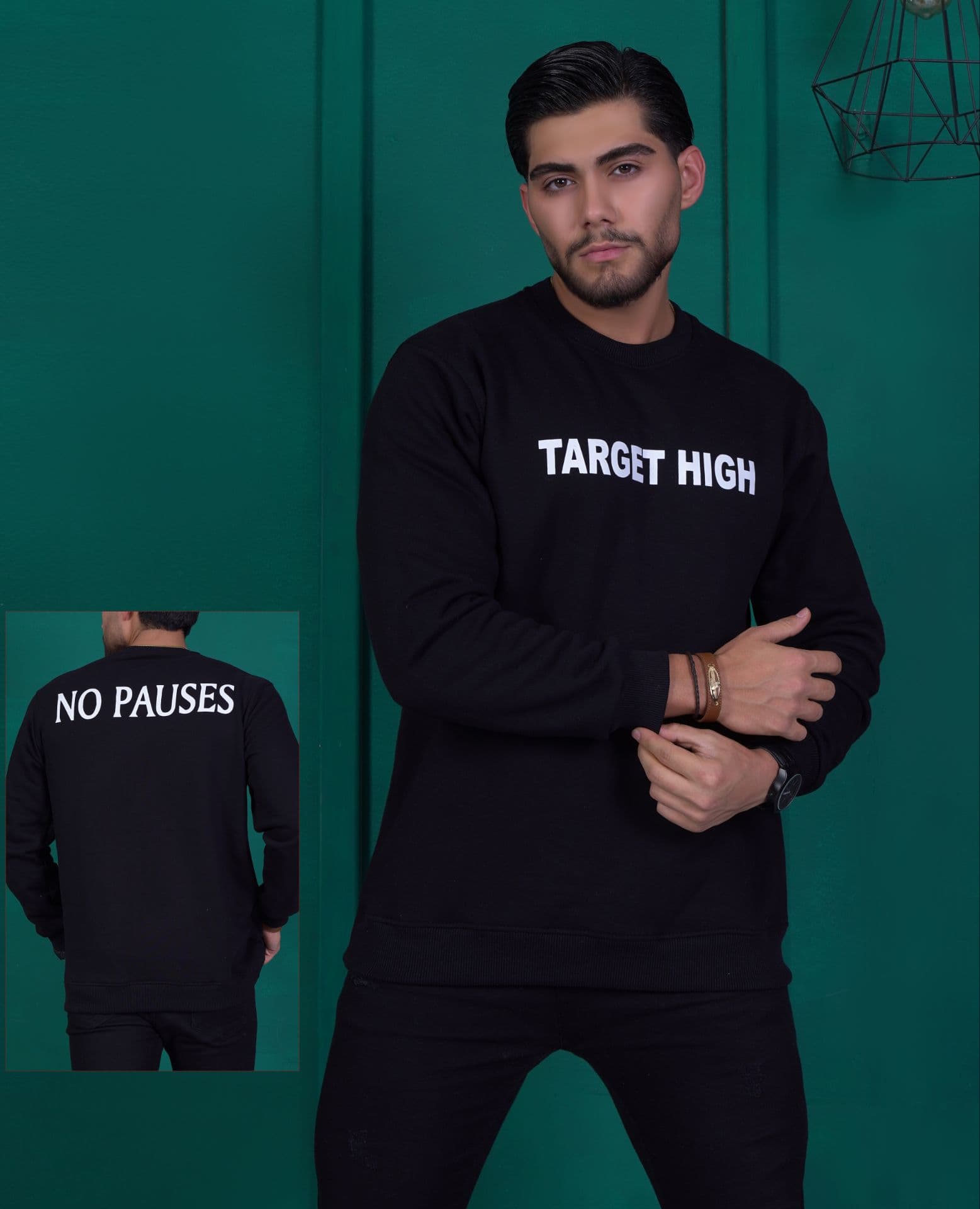 دورس مردانه مشکی سه نخ فوق العاده شیک و با کیفیت - قواره نیم لش