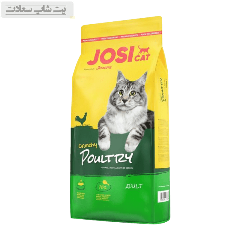 غذای خشک گربه جوسرا با طعم مرغ JosiCat Crunchy Poultry وزن 18 کیلوگرم