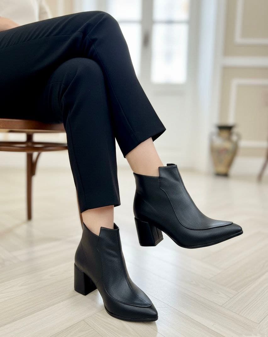 نیم بوت مجلسی زنانه پاشنه ۷ سانت طرح جدید