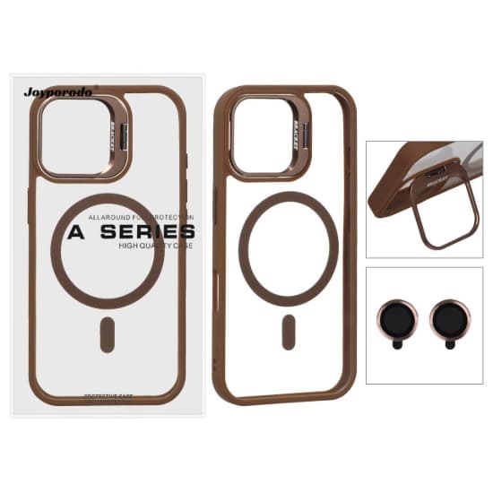 قاب گوشی موبایل جوی پرودو مدل BRACKET مگ سیف دار با ست محافظ لنز رینگی