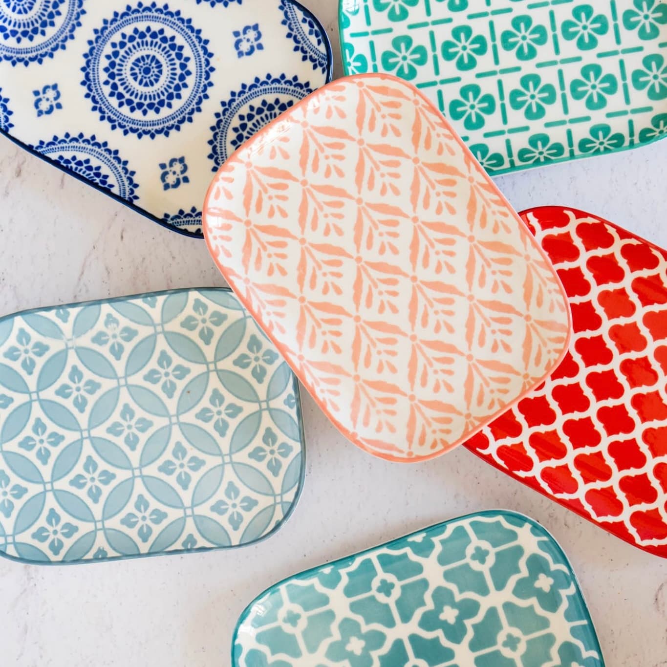 دسرخوری طرحدار دنی هوم 14.5×10.5 | ست ۶ عددی