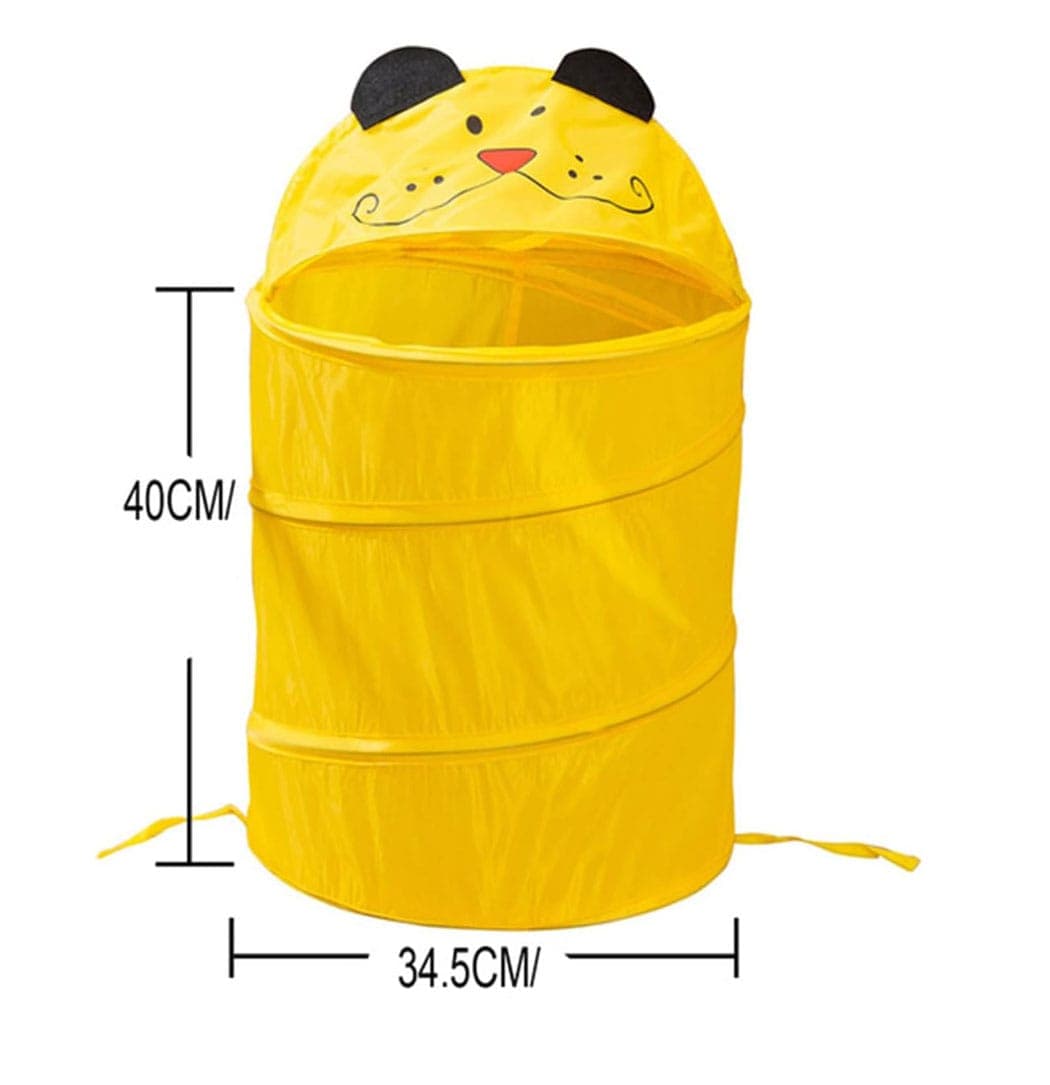 سبد تاشو پارچهای عروسکی گرد فنردار