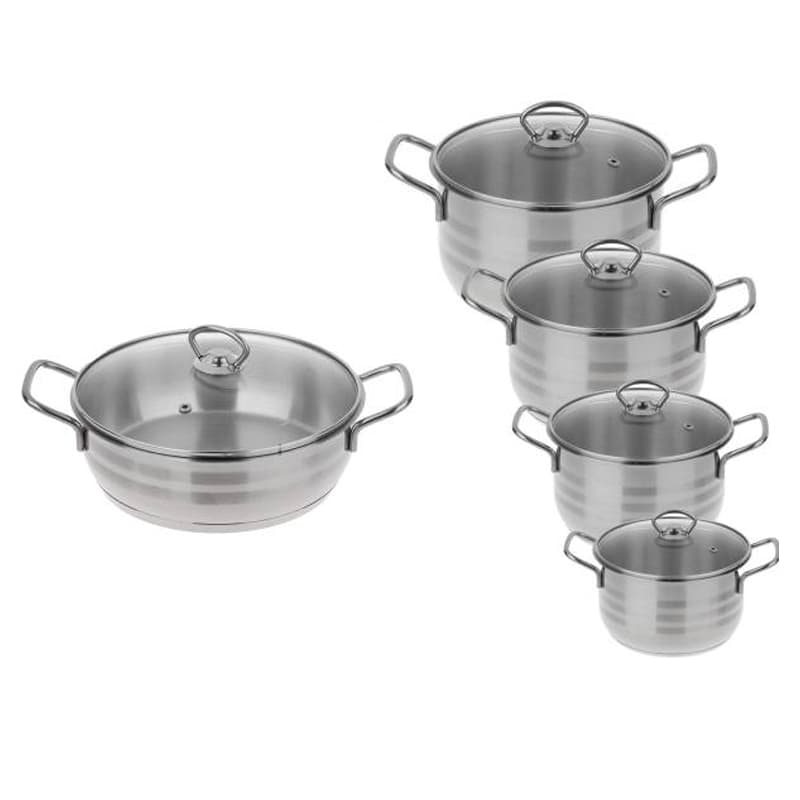 سرویس 10 پارچه استیل دستی لوکس