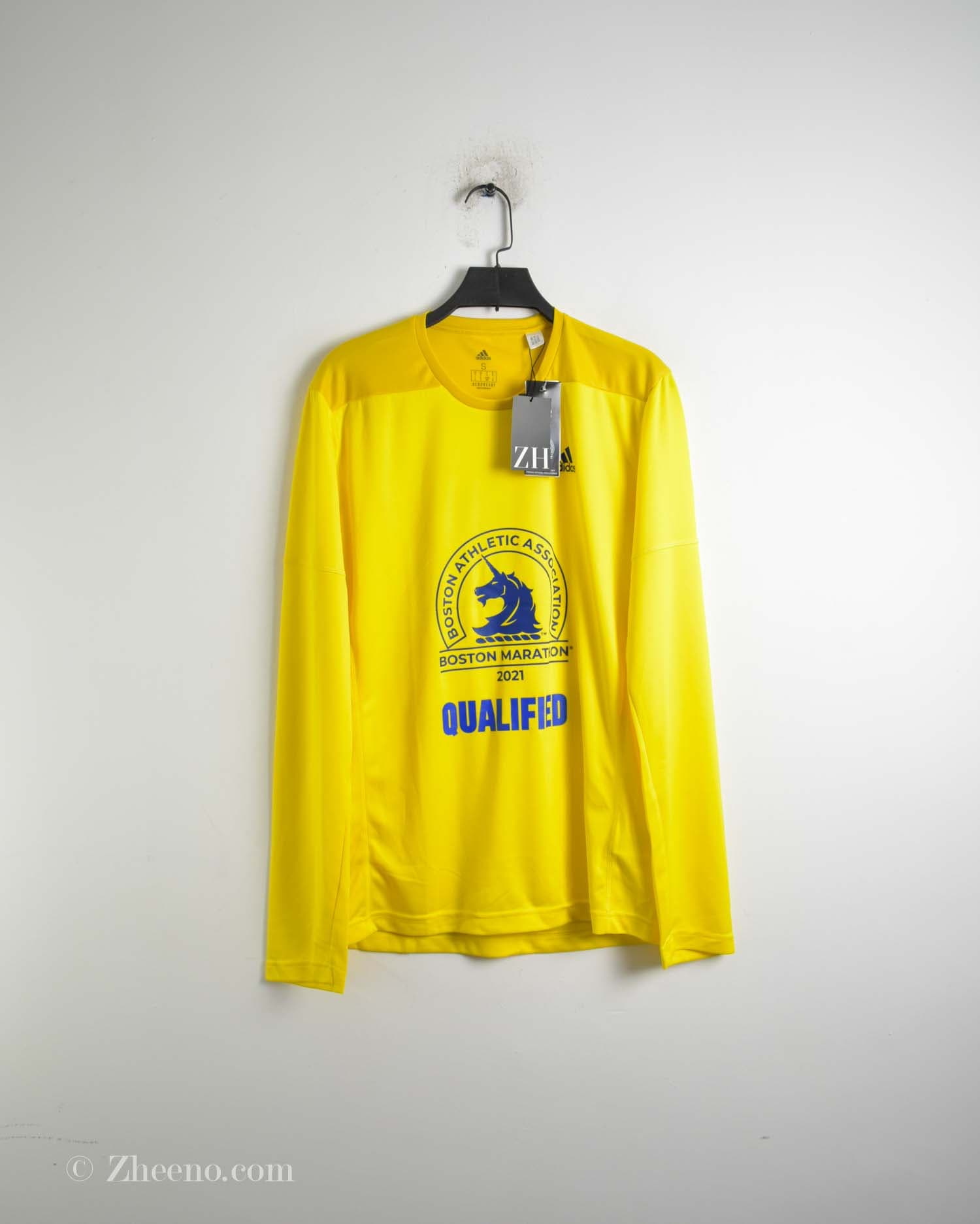 تیشرت ورزشی مردانه زرد آستین بلند Adidas