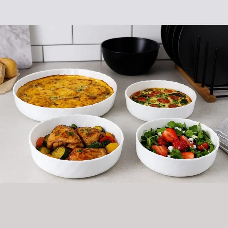 تابه گرد لب کنگره آرکوپال مدل تریانون بسته 4 عددی