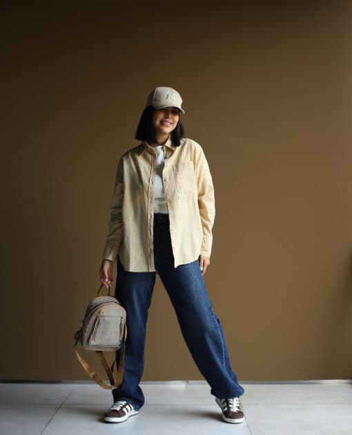 شومیز کرم C.6431 NEW LOOK