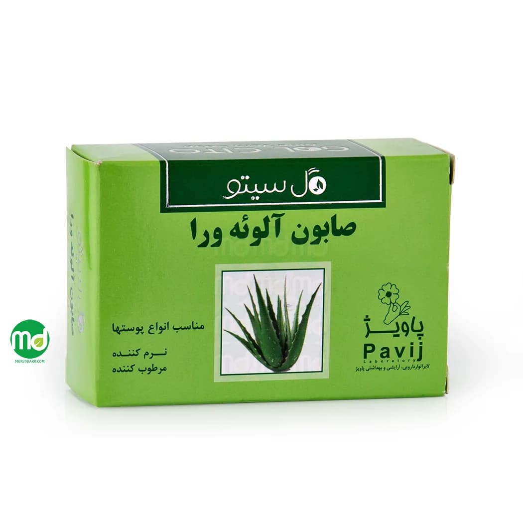 صابون شستشو صورت گل سیتو مدل آلوئه ورا 100 گرم