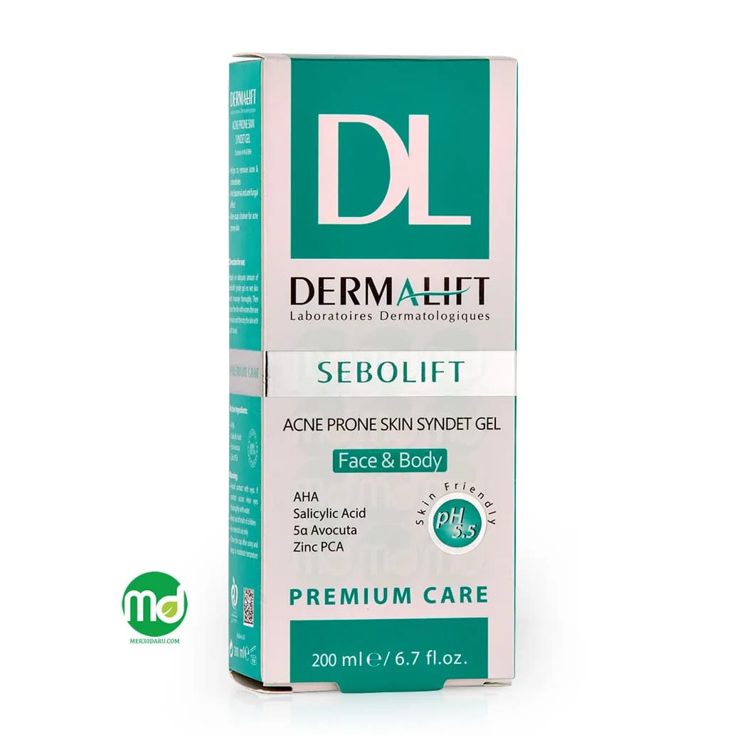 ژل شستشوی درمالیفت غیر صابونی مناسب پوست چرب و جوشدار