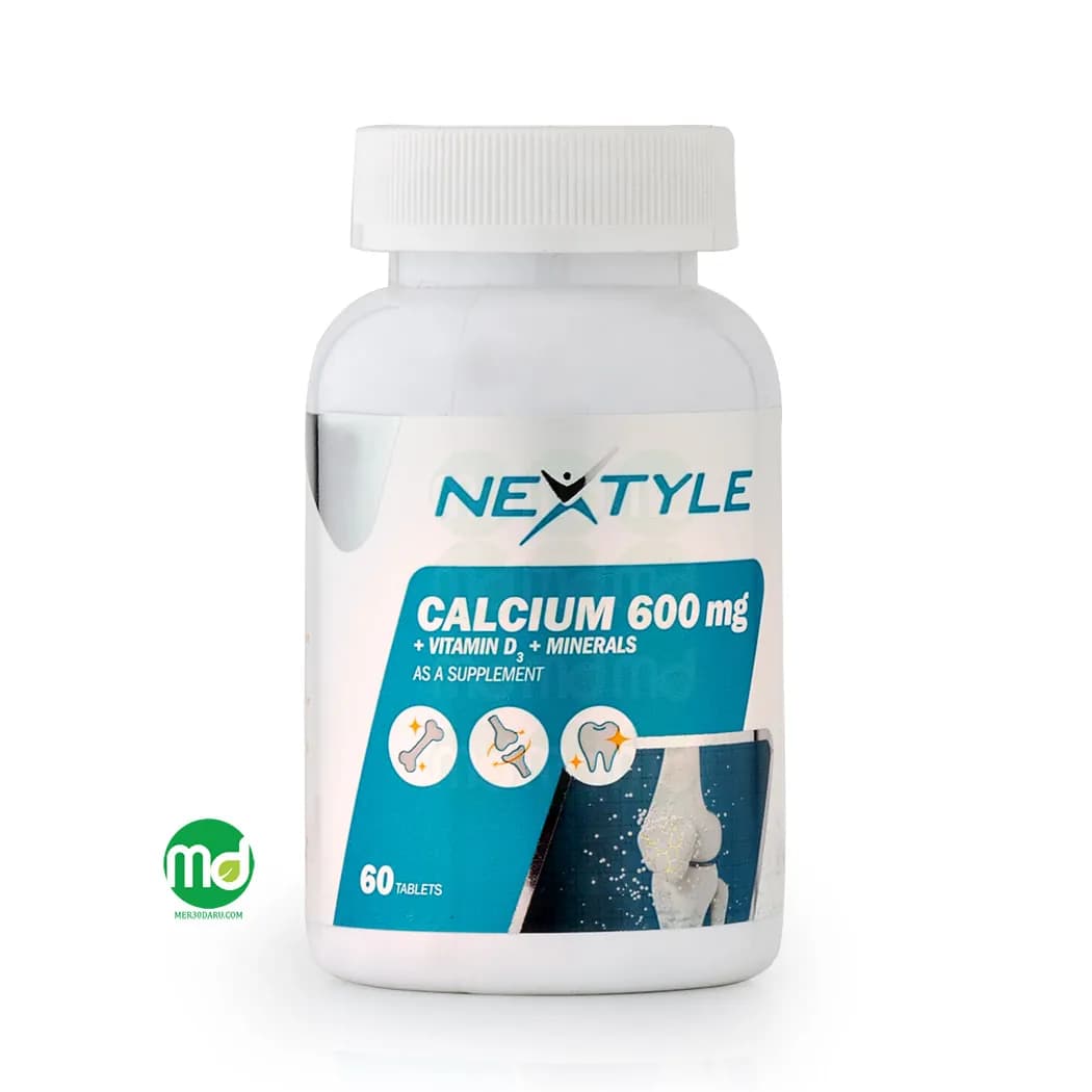 قرص کلسیم 600 میلی گرم نکستایل 60 عدد